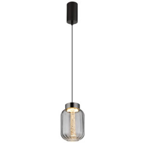 Laagste prijs - Globo Ronde hanglampFluoro enkel zwart - 15746