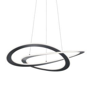Laagste prijs - Trio Design hanglampOakland Ø 71cm zwart - 321710142