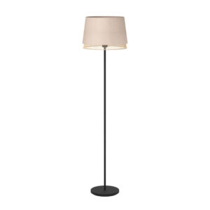 Laagste prijs - Eglo Staande lampTabley linnen met rotan - 43978