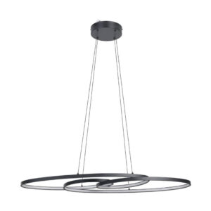 Laagste prijs - Eglo Zwarte led hanglampGianella - 900948