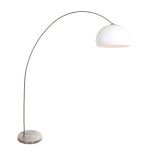 Laagste prijs - Steinhauer BooglampSolva metaal met witte bol kap - 3919ST