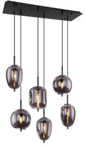 Laagste prijs - Globo Design hanglampBlacky zwart - 15345-6