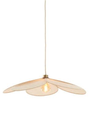 Laagste prijs - Light & Living HanglampFyano bloem crème Ø 79cm - 2979582