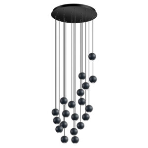 Laagste prijs - ETH Design hanglampGrace 20-lichts zwart - 05-HL4514-30