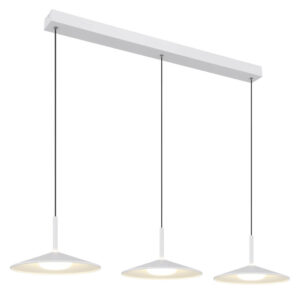 Laagste prijs - Globo Witte hanglampLampone 3-lichts design - 15635W-3