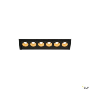 Laagste prijs - SLV Led inbouwlampMilandos 6-lichts 6x130 lumen zwart - 1005415