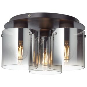 Laagste prijs - Brilliant PlafondlampBeth 3-lichts zwart - 75593/20
