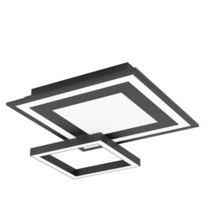 Laagste prijs - Eglo PlafondlampZigbee Savatarila-Z 45x45cm zwart - 900025