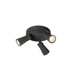 Laagste prijs - SLV Ronde spotPuri 2.0 Cone zwart 3-lichts - 1008336