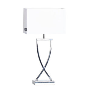 Laagste prijs - By Rydéns TafellampOmega chroom wit 52cm - 2820430-5000