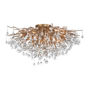 Laagste prijs - Paul Neuhaus KroonluchterIcicle messing 100cm - 8092-11