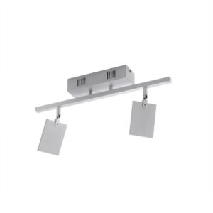 Laagste prijs - Paul Neuhaus PlafondlampPure Mira 2-lichts aluminium - 6354-95