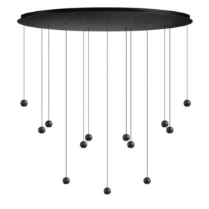 Laagste prijs - ETH Design hanglampGrace 13-lichts zwart - 05-HL4513-30