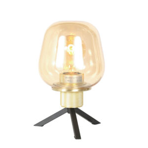 Laagste prijs - Steinhauer TafellampReflexion Ø 14cm - met amber glas - 2683ME