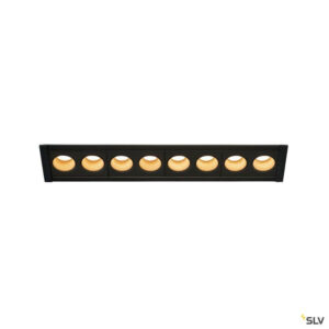 Laagste prijs - SLV Led inbouwlampMilandos 8-lichts 8x130 lumen zwart - 1005423