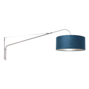 Laagste prijs - Steinhauer Verstelbare muurlampElegant Classy RVS met blauw - 8243ST
