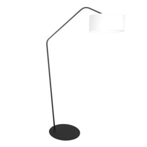 Laagste prijs - Steinhauer VloerlampZig-Zag zwart met witte kap Ø 50cm - 4244ZW