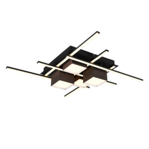 Laagste prijs - Trio Design plafondlampRoger zwart - 647810432