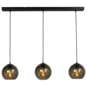 Laagste prijs - Masterlight Zwarte hanglampBaloton 3x E27 - 2341-05-05-100-3-20
