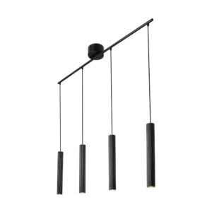 Laagste prijs - Nordlux Design hanglampVico zwart 4-lichts - 2412143003