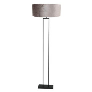 Laagste prijs - Steinhauer Vloerlamp 160cmStang zwart met zilvere kap - 3847ZW
