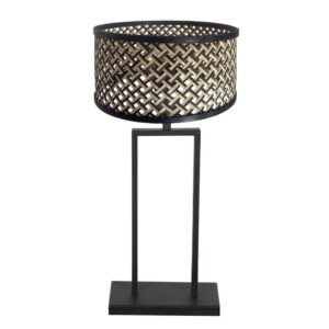 Laagste prijs - Steinhauer Tafellamp 55cmStang met bamboe kap - 3856ZW