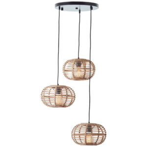 Laagste prijs - Brilliant Rotan vide hanglampWoodball - 99885/06