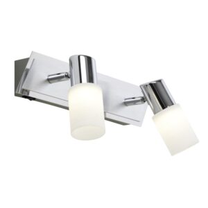 Laagste prijs - Trio Design wandspotSeries 8214 2-lichts metaalgrijs met chroom - 821470205