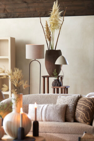Laagste prijs - Light & Living TafellampElimo Ø 25cm x 60cm crème - 1884527