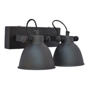 Laagste prijs - Urban Interiors WandlampDouble Vintage zwart - AI-WL-DBL-21-VB