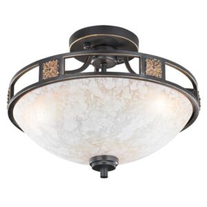 Laagste prijs - Trio Plafondlamp AntiekSeries 6081 42cm bronsbruin - 608100324