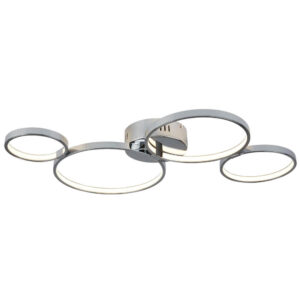 Laagste prijs - Searchlight Design plafondlampSolexa met led - 2004-4CC