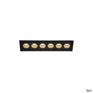 Laagste prijs - SLV Led inbouwlampMilandos 6-lichts 6x160 lumen zwart - 1005416