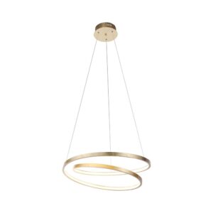 Laagste prijs - Paul Neuhaus Gouden hanglampRoman Ø 55cm - 2472-12