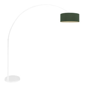Laagste prijs - Steinhauer Groene booglampSparkled met velvet kap - 7171W