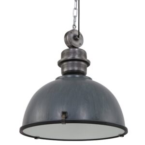 Laagste prijs - Steinhauer HanglampBikkel XXL vintage grijs met nikkel - 7834GR