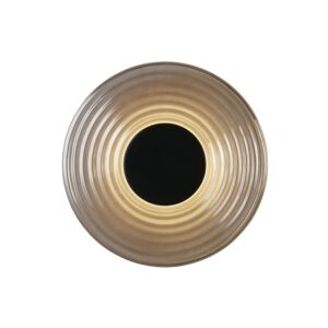 Laagste prijs - Searchlight WandlampCleo zwart en smoke glas - 32210SM