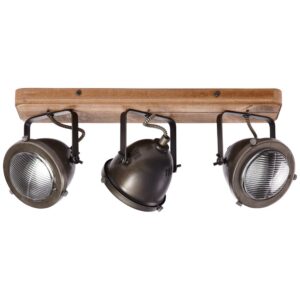 Laagste prijs - Brilliant Landelijke opbouwspotCarmen Wood 3-lichts - 72030/84