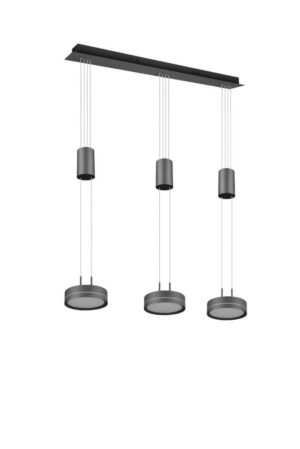 Laagste prijs - Trio HanglampFranklin 3-lichts zwart - 326510342