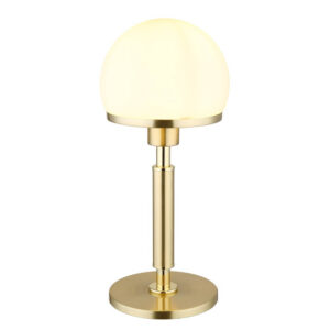 Laagste prijs - Globo TafellampHaku goud met wit glas - 21954M
