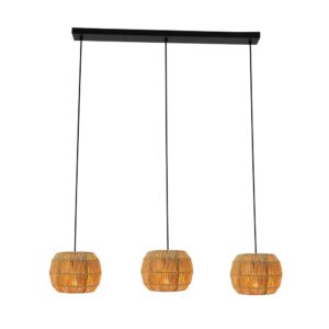 Laagste prijs - Eglo Rotan hanglampSheldon 3-lichts - 44144