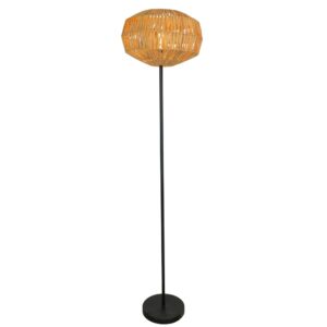 Laagste prijs - Eglo Rotan vloerlampSheldon Ø 38cm - 44146