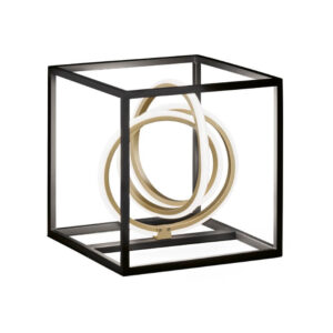 Laagste prijs - Fischer & Honsel Design tafellampGisi zwart met goud - 50413