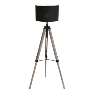Laagste prijs - Steinhauer Tripod schemerlampTriek zwarte kap - 7175ZW
