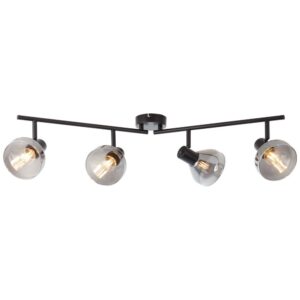 Laagste prijs - Brilliant Design plafondlampReflekt 4-lichts zwart - 82732/06