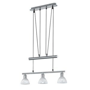 Laagste prijs - Trio Design hanglampLevisto 3-lichts nikkel - 371010307