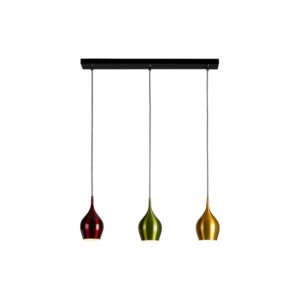Laagste prijs - Searchlight 3-lichts hanglampVibrant gekleurd - 6463-3