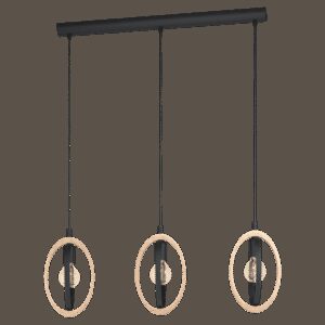 Laagste prijs - Eglo 3-lichts hanglampBasildon - 43462