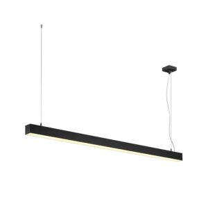 Laagste prijs - SLV Hanglamp designQ-Line dimbaar 142cm zwart - 1001309