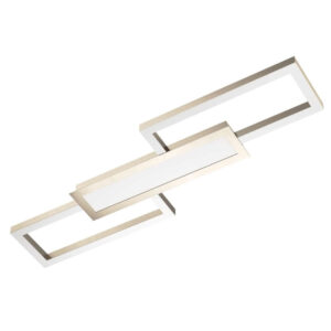 Laagste prijs - Eglo RVS plafondlampMonirote met led - 99791